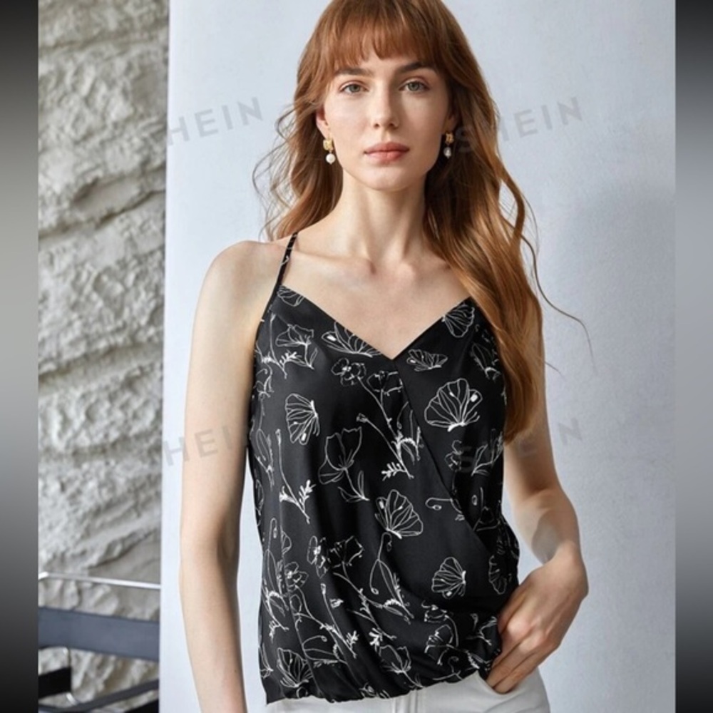 **NWT** Silk Blend Floral Blouse